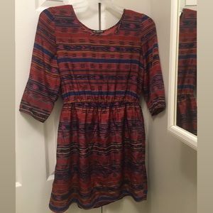 Tribal print dress with elastic waistband ✨